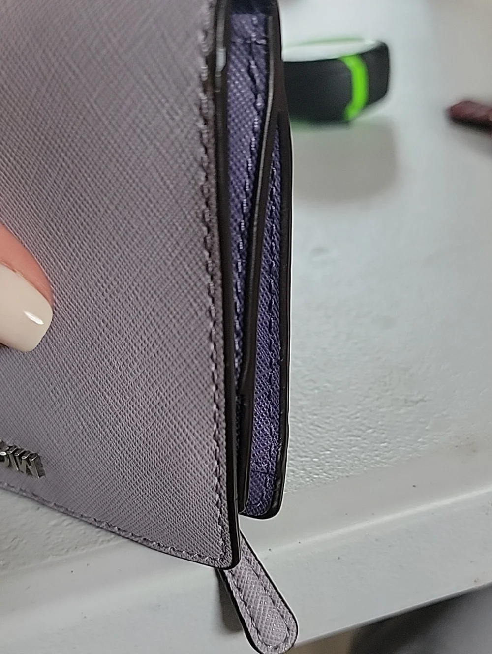 Michael Kors Lilac Saffiano  Card Wallet